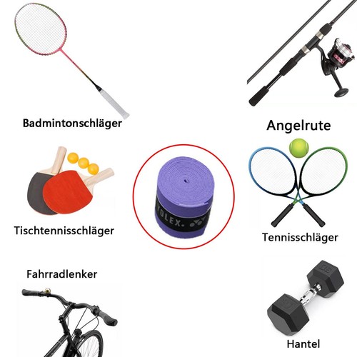 10X Griffband Overgrip Tape Tennis Tapeband Basisband Badminton Schlägerband - Bild 7 von 22