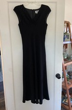 Rare Elegant Vintage Bob Mackie Formal Evening Gown Beaded Black Size 6 EUC