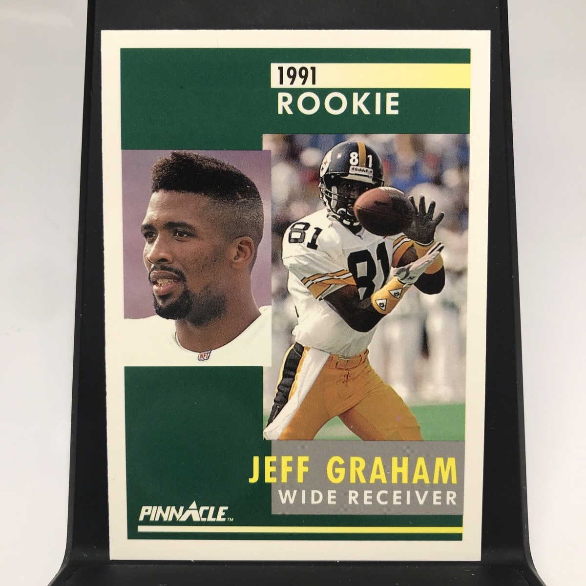 1991 Pinnacle Jeff Graham Rookie Pittsburgh Steelers #323 | eBay