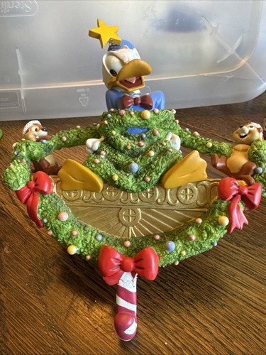 Vintage Donald Duck mit Chip und Dale Strumpfhalter, Weihnachtsstern