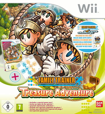 Family Trainer Treasure Adventure Nintendo Wii CIB Sehr guter Zustand