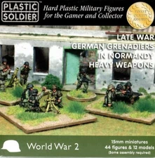 Plastic Soldier Company 15mm GERMAN GRENADIERS IN NORMANDY HEAVY WEAPONS New