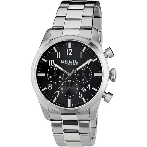 Watch BREIL Tribe Classic Elegance Mens ew0227 Steel Watch Black Chronograph  | eBay