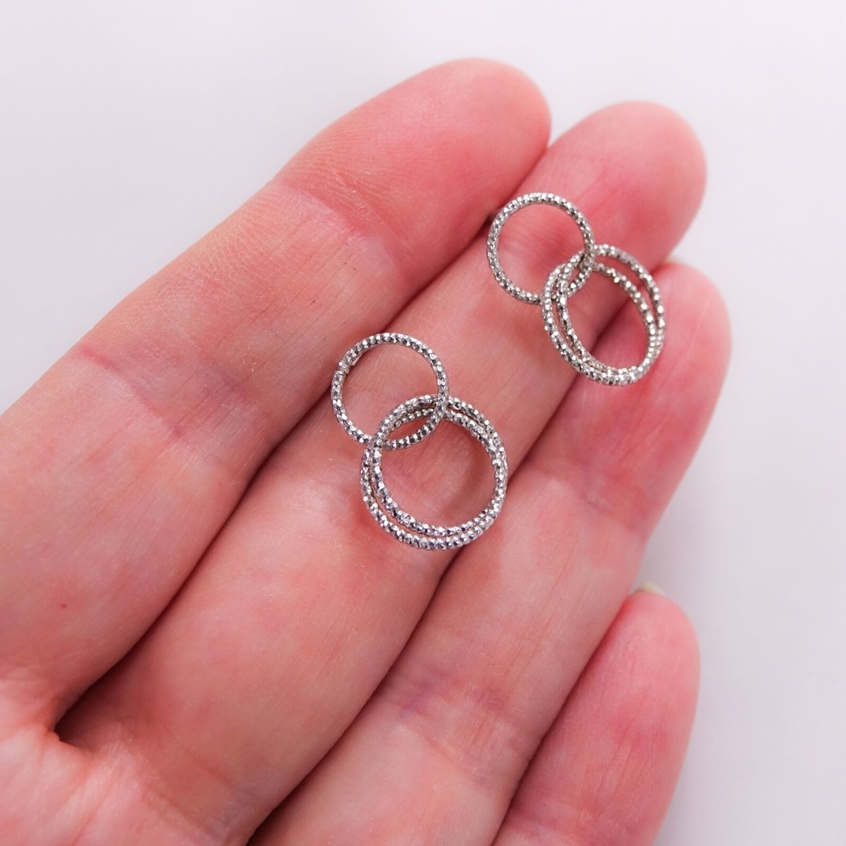 Mia Fiore Italy Earrings Sterling Silver 925 Dainty Dangle Hoop Studs Boxed