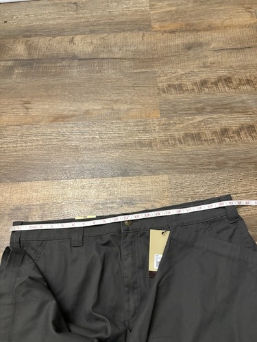 NEW Lincoln Outfitters Men's Flat Front Stretch Twill Khaki Cargo Shorts 42 Gray - Picture 6 of 7