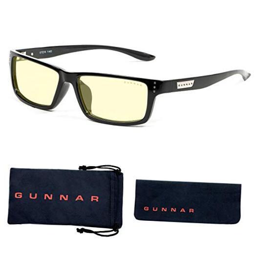 - Premium Gaming and Computer Glasses - Blocks Blue Light - Riot Onyx Amber