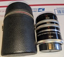 SOLIGOR AUTOMATIC EXTENSION TUBE SET Fit Canon -FTb 12mm, 20mm, 36mm MINT