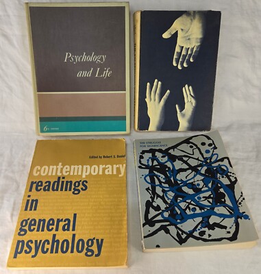 College Psychology Textbooks Vintage Lot of 4 Foresman Prentice Hall MacMillan