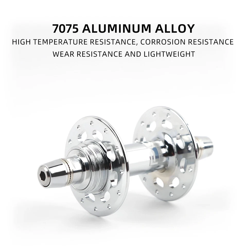 Cubo de bicicleta de engrenagem fixa 20H 24H 32H cubos dianteiro e traseiro velocidade única pista ciclismo - Imagem 3 de 4