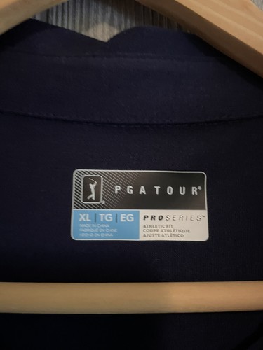 PGA Tour Mens Size L Blue Polo Golf Shirt - Picture 3 of 7