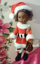 MUÑECA PAOLA REINA.A ESTRENAR.ORIGINAL.ENTERA VINILO.NEGRA.MULATA.NOEL.CLAUS