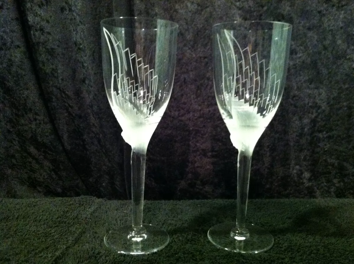 Lalique Angel Champagne Flutes Pair Perfect 1 Of My 400+ Lalique