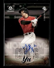 2021 Panini Chronicles #LA-YC Yu Chang Luminance Autographs
