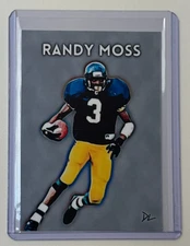 Randy Moss Limited Edition Artist Signed "Dupont High School" Trading Card 3/10