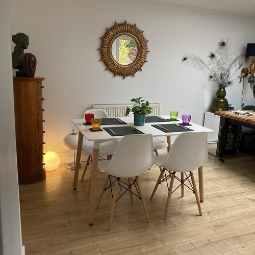 Eames Style Dining Table and 4 Chairs Mid Century Danish Interior design - Picture 13 of 17