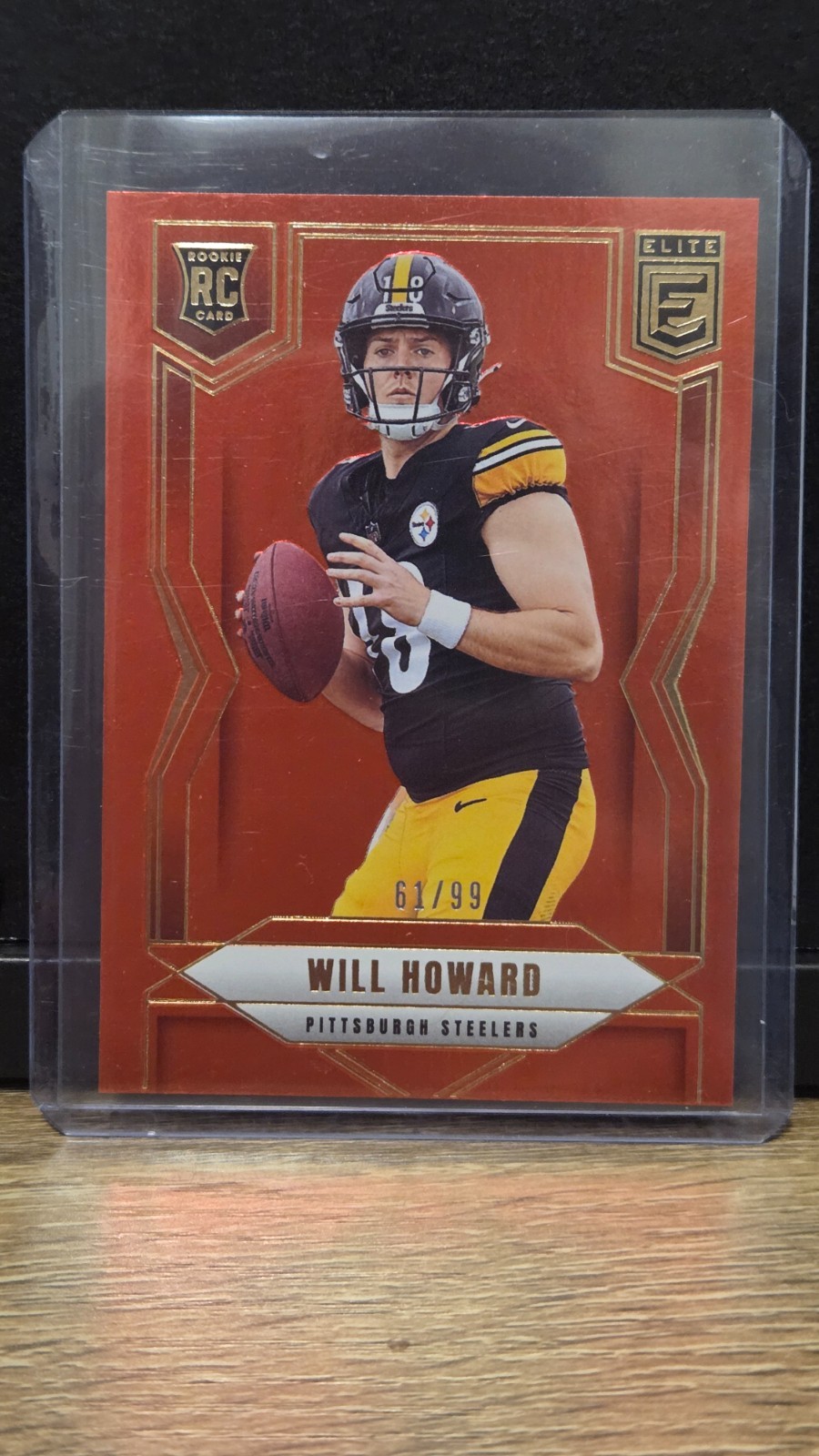 2025 DONRUSS ELITE FOOTBALL WILL HOWARD RC #150 RED 61/99