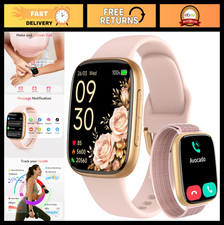 Smartwatch for Women - 1.85  AMOLED, Waterproof Fitness Tracker, Heart Rate/Slee