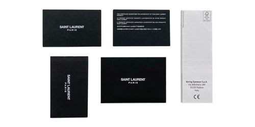 Saint Laurent SL Eyeglasses Unisex Gray/Silver 004 54mm New 100% Authentic - Picture 6 of 8