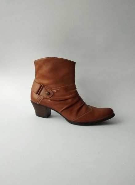 Women Paul Green Boots Brown Leather 37 #C4BT