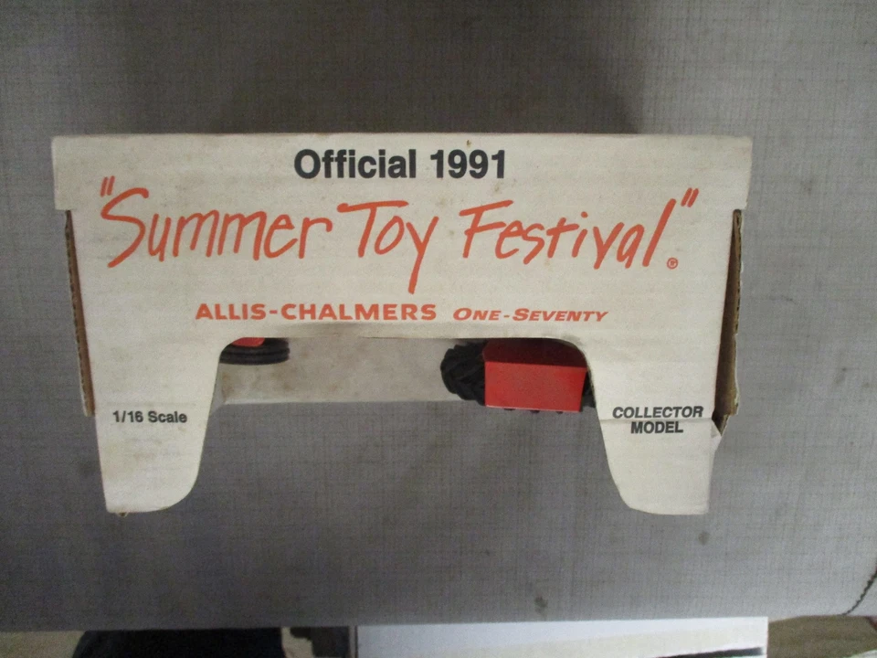 Allis Chalmers Model 170 Toy Tractor "1991 Summer Toy Festival" 1/16 Scale, NIB - Image 3 of 4