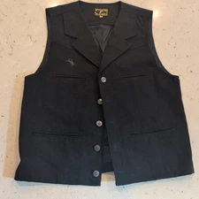 Wyoming Traders Men Texas Conceal Carry Snap Up Canvas Ranch Wear Oversized Vest