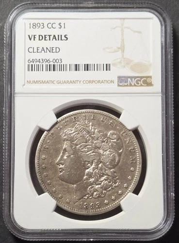 1893-CC Morgan Dollar, NGC VF Details