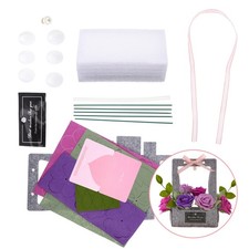 Mothers Day Arts and Crafts Flower Basket Making Material Felt Kit for Kids