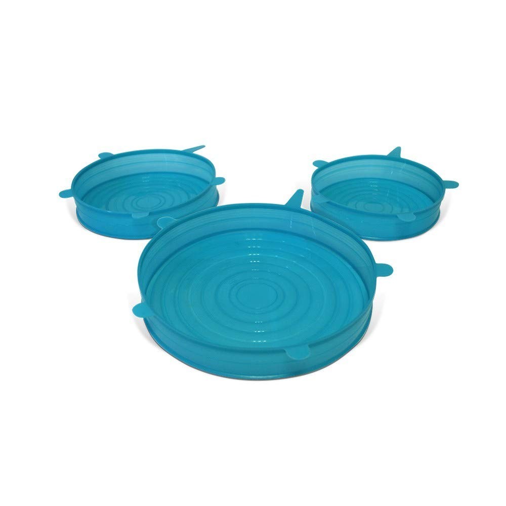 Couvercles en silicone Silic'o Fresh hermétiques réutilisables pour plat, bol et saladier