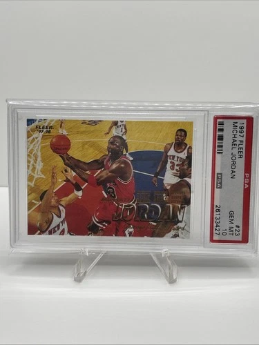 1997-98 Fleer #23 Michael Jordan Basketball Card NBA PSA 10 GEM MINT!