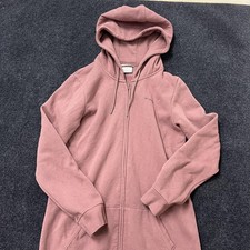 Columbia Hoodie Womens Medium Pink Full Zip Fleece Sweatshirt Jacket Casual