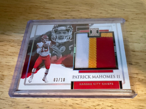 2018 Patrick Mahomes National Treasures Sick Patch 3/10