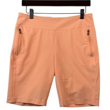 Pebble Beach Womens 6 Performance Shorts Peach Dry-Luxe Golf Athletic S107411DSZ