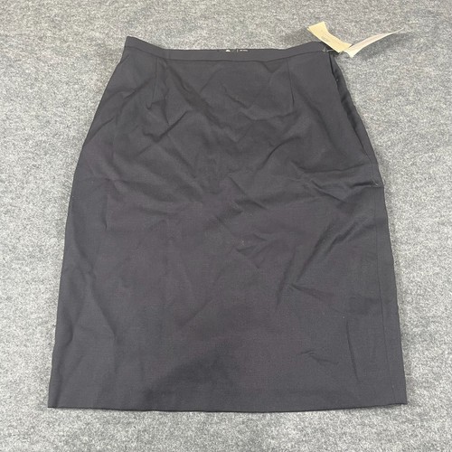 Nygard Collection Skirt Womens 10 Black Wool Straight New York Times Deadstock