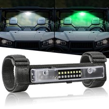 UTV Interior Dome Light with Switch, Roll Bar Cage Mount Dome Green and White