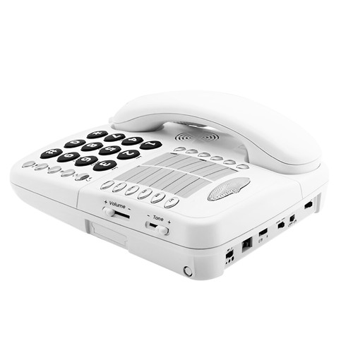 Geemarc Téléphone Fixe Senior Bureau Amplifié 30dB Sonnerie Forte Réglable Blanc - Afbeelding 2 van 5