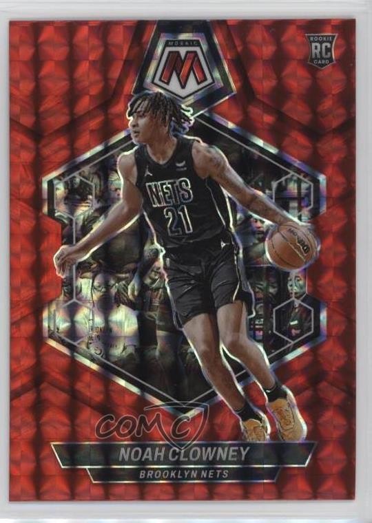 2023-24 Panini Mosaic Rookies Red Mosaic Prizm Noah Clowney #250 1d9s