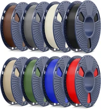 3D Printer Filament Bundle PLA Filament 1.75Mm, Individually Vacuum Packed, 0.25