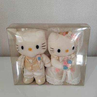 Sanrio Hello Kitty & Dear Daniel Wedding Plush Set S Japan Rare Bridal