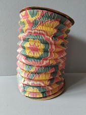 Lampion Ancien À Bougie,Papier Et Bois, Année 50/60 Fête De La Nouvelle Année