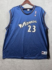 Vintage Washington Wizards Michael Jordan 23 Champion Jersey XXL 52 Blue NBA