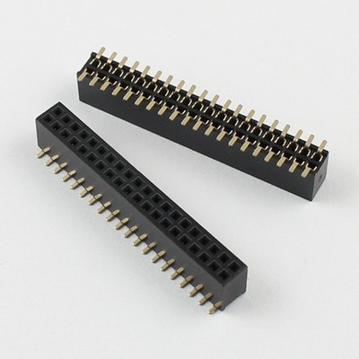 5Pcs Gold Plated 1.27mm 2x20 Pin 40 Pin SMT SMD Double Row Female Header Strip