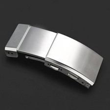 16/18/20/22mm 316L Solid Stainless Steel Watch Buckle Folding Clasp