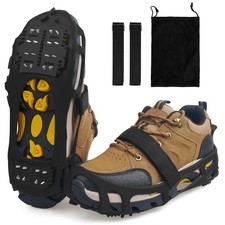 Ice Cleats for Shoes and Boots,Crampons Snow Traction Cleats for Walking on S...