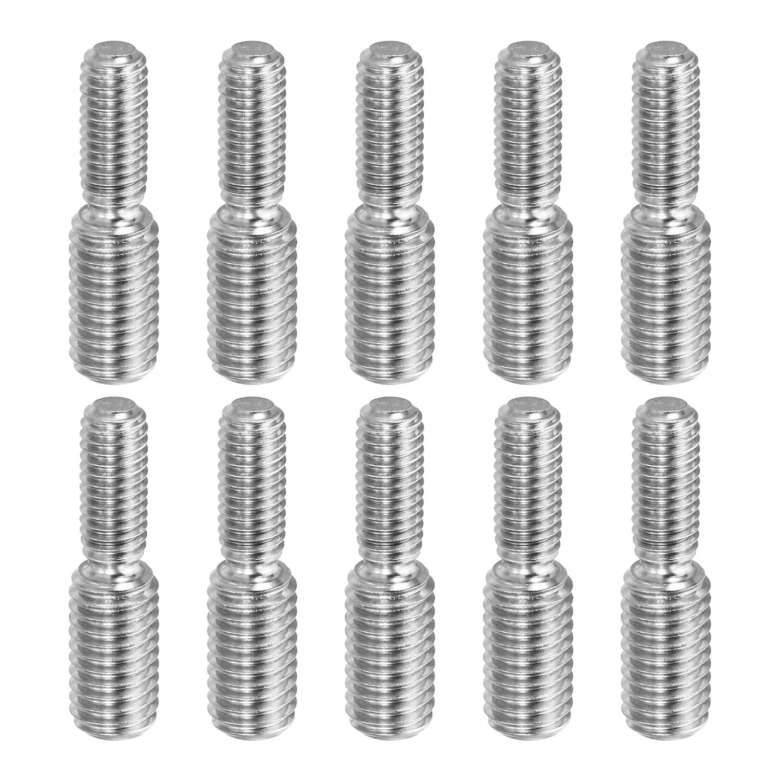 10 Bulloni Prigionieri M6-M8 Doppia Vite | Acciaio Inox Antiruggine