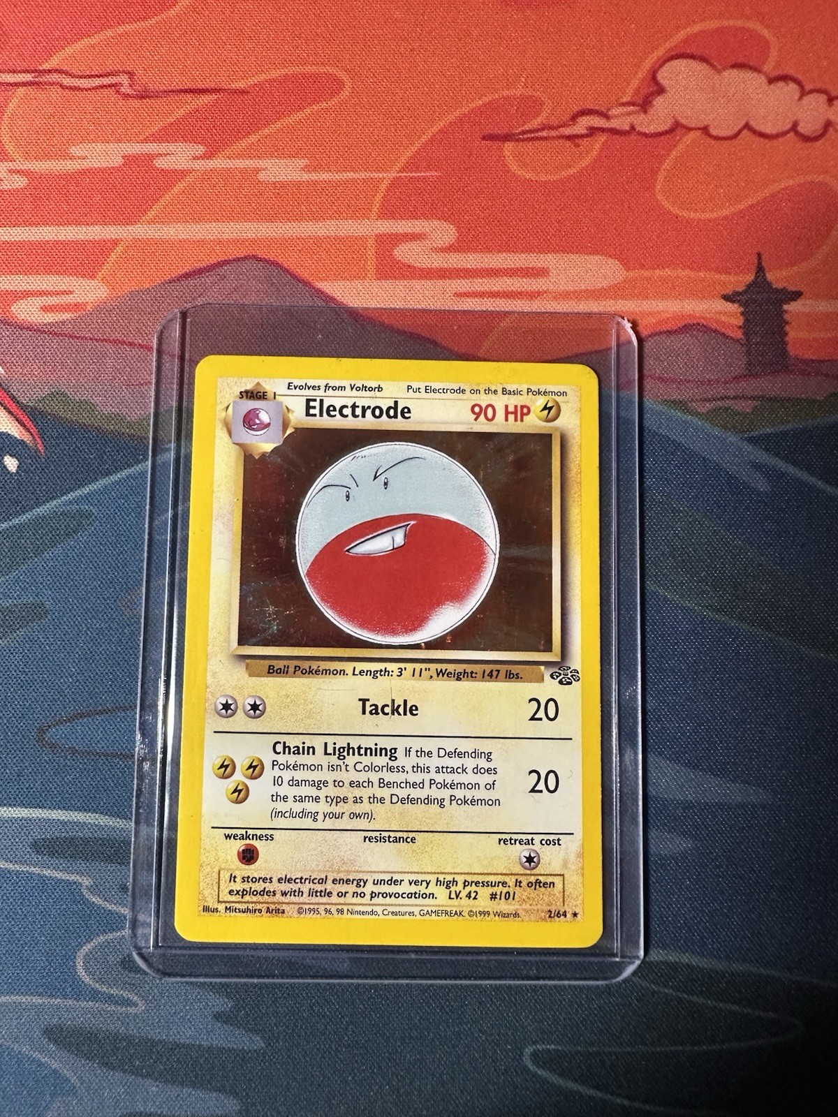 Electrode 2/64  Jungle Set 1999 Pokemon Card Holo Rare Holofoil
