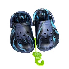 Crocs Classic Marbled Clog T Navy Oxygen Blue Toddler Size C4 206838-4HQ