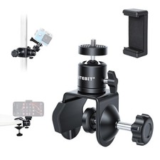 UTEBIT Super Clamp Camera Mount with 360 Ball Head and Phone Holder
