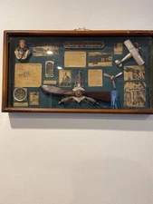 History Of Aviation Picture in glass case.  