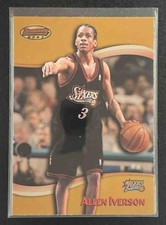BOWMAN'S BEST 1998-99 Allen Iverson #10 Philadelphia 76ers Premier Illusion