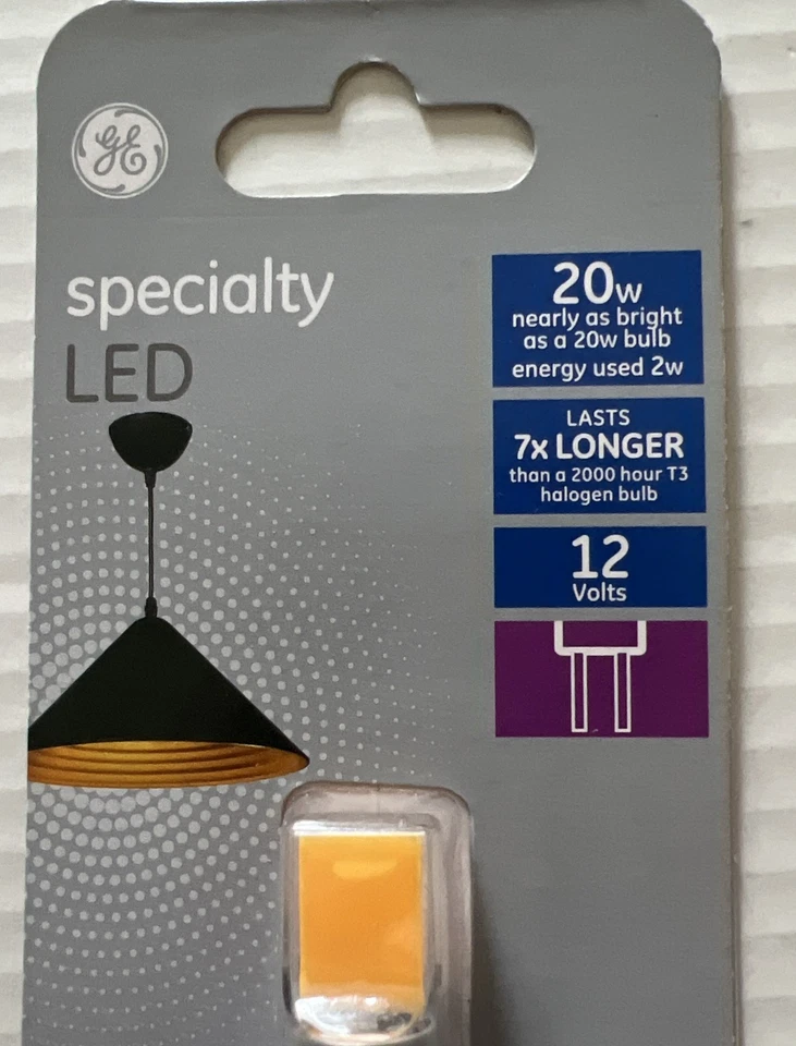 GE LED Light Bulb T3 190 Lumens G4 Straight Pin Base Non-Dimmable - Image 4 of 4